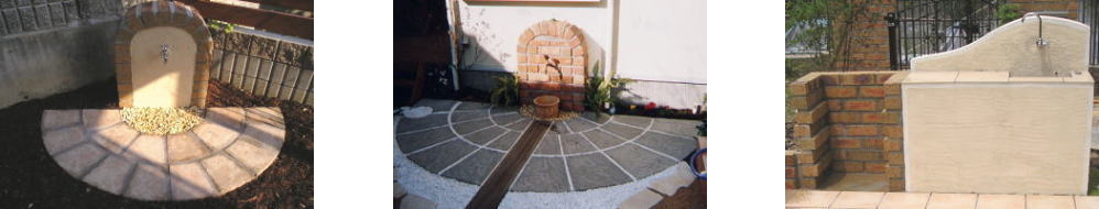 散水栓・バ－べキュ－炉施工例のご紹介。