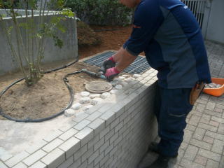 植栽の冠水設備